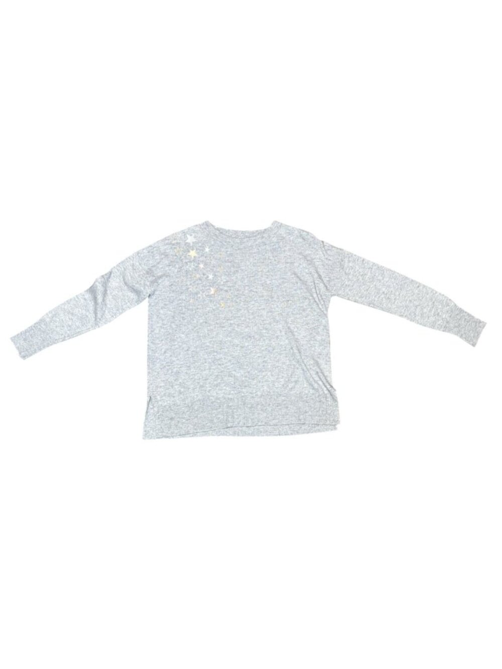 Pure Collection Womens Small Grey Wool Cashmere Blend Casual Size 4 Gold Stars - Picture 2 of 6